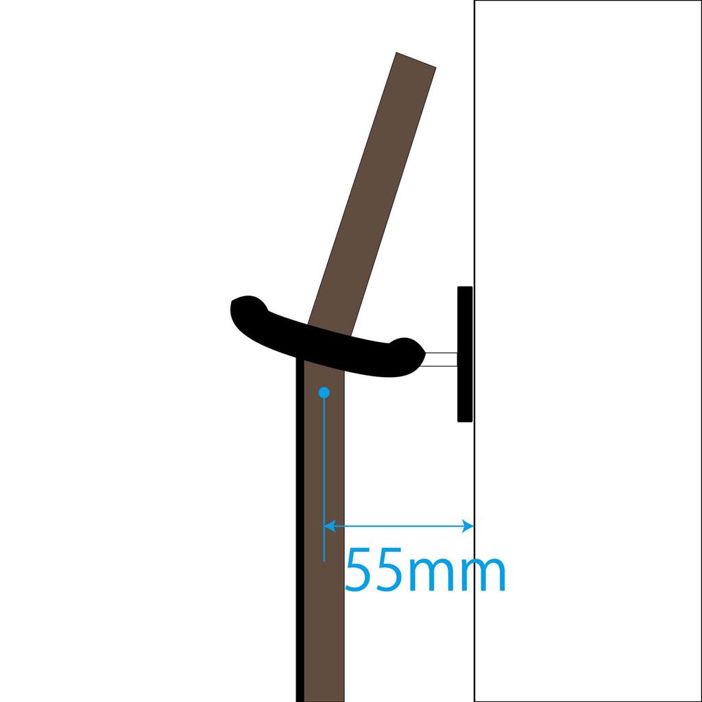 Подвеска для укулеле Kiktani с крепежным винтом, черная UH-425