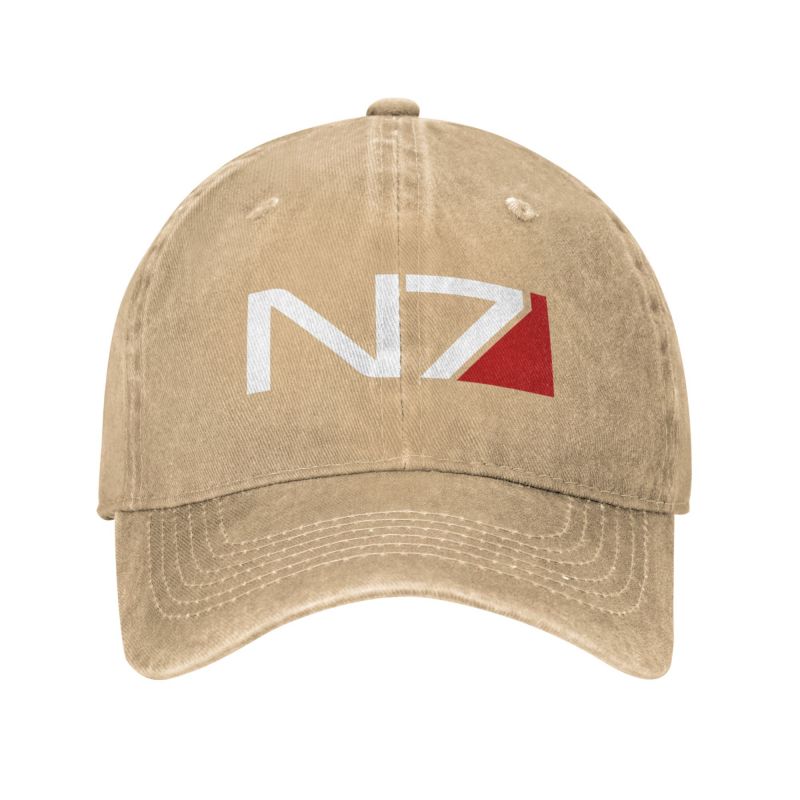 Модная хлопковая бейсболка для видеоигр Mass Effect N7, женская бейсболка унисекс, регулируемая на заказ унисекс, шляпа для папы, хип-хоп