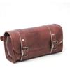 Real Goat Leather Tool Bag Motorcycle Saddle Vintage Genuine