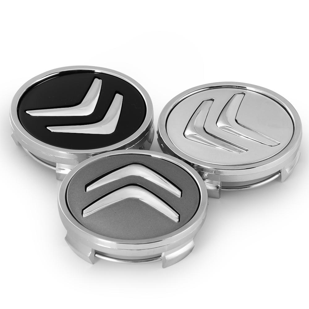 4 шт. 60 мм Центральные колпаки на ступицы колес автомобиля Оригинальные аксессуары Citroen для Citroen C1 C3 C4L VTS C-ELYSEE C5 C6 C2 C4 Picasso