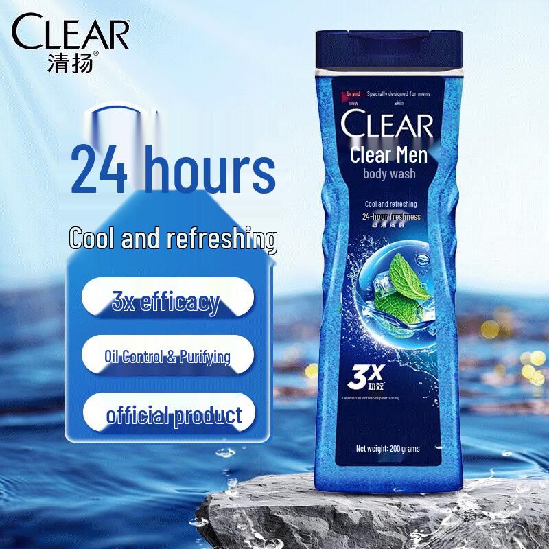 Гель для душа Clear Men Балансирующий, Контроль жирности, Охлаждающий и Освежающий