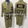 Embroidered Tribute Rugby Jersey NFL Teams 49ers Patriots Broncos Cowboys Eagles Mustangs Mens Sportswear