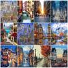 Полный дрель Пейзаж 5D Набор алмазной живописи Городские улицы Наборы страз для вышивки крестиком Искусство ручной работы Подарок Домашний декор стены