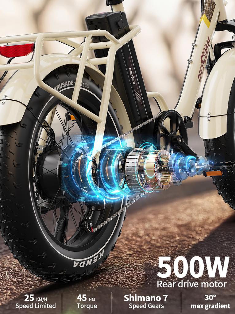 ONESPORT OT16MAX  E-Bike 500W48V18AH Hydraulic Braking  Commuting Electric Bicycle