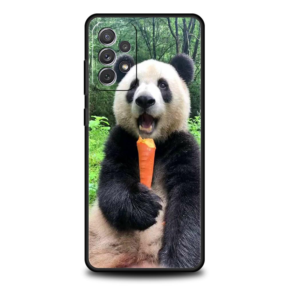 Чехол для телефона Samsung Galaxy A15 A13 A35 A55 A51 A71 A41 A31 A21S A03S A05 A17 A23 A25 A33 A53 A73 5G A07 4G Чехол панда