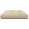 Pallet Cushion Beige 120 x 80 x 12 cm Fabric
