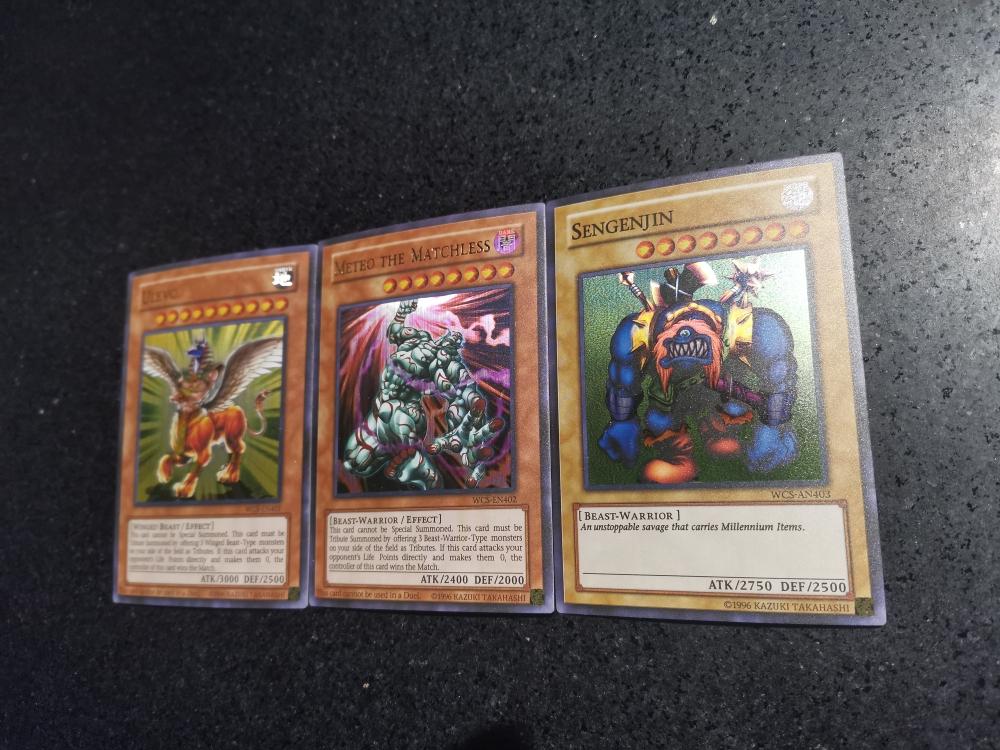 3pcs/set Diy Yu-Gi-Oh!  2004 Wcs World Championship Self Control Collect Signature Trading Flash Card Anime Cartoon Gift