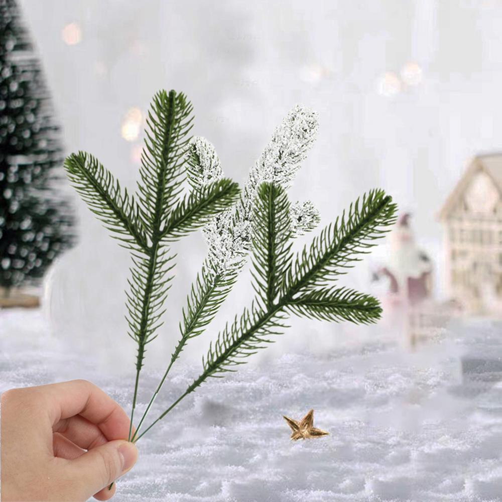 24pcs Artificial Pine Needles,Fake Greenery Pine Leaves DIY Accessory for Christmas Holiday Arrangement Wreath Garland Decor