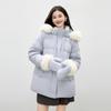 Женский пуховик Qiusui Yiren в милом стиле с капюшоном