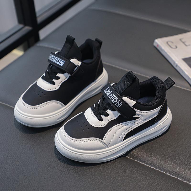 Children's Soft-soled Student White Shoes 2025 Spring and Autumn New Girls Casual Shoes Fashion Boys Board Shoes Tide