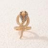 Huatang Personality Snake Shape Joint Midi Rings For Women Luxury Crystal Geometry Animal Metal Lifan Gold Jewelry Anillos 19725