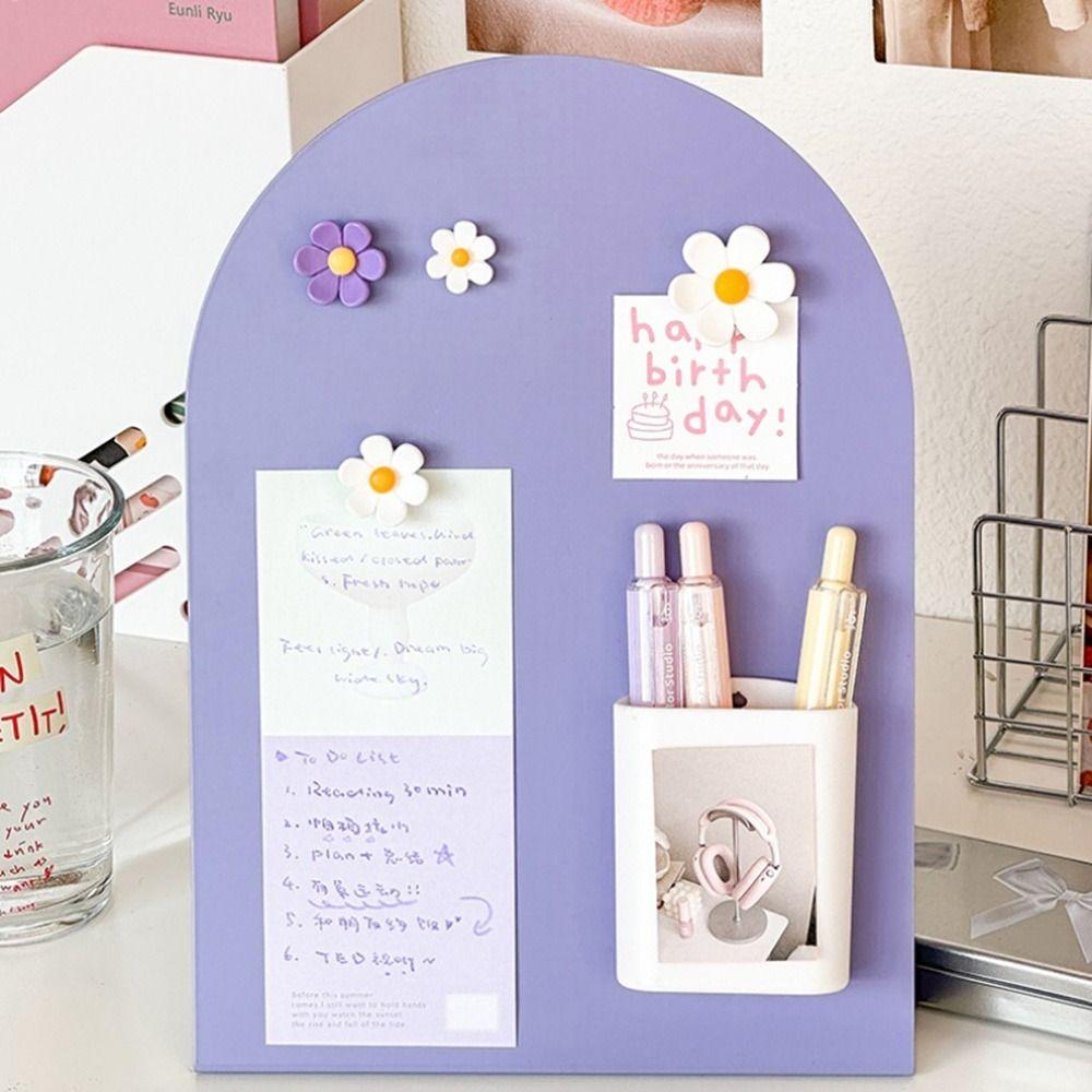 Vertical Storage Board Large Capacity Magnetic Photo Frame Note Board  Office Home Desktop Ornament