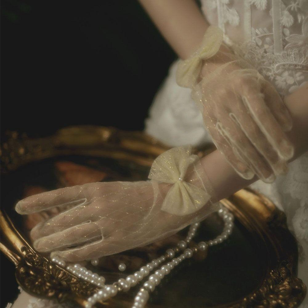 Праздничное платье Велосипедные перчатки Митенки Кружевные перчатки Свадебные перчатки Свадебные перчатки Митенки для свадебного платья