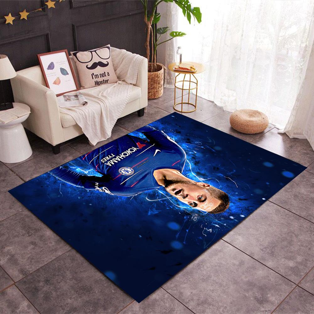 Chelsea Fc Player Portrait Area Rug Design for Dormitory Foyer Playrooms Hallway Antislip Carpet Office home decor Spiritual Gift