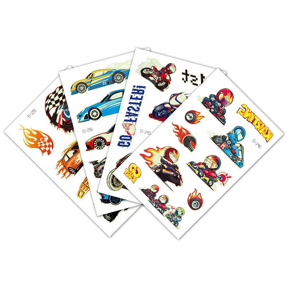 Водонепроницаемые светящиеся наклейки-татуировки гоночных автомобилей Rekalong для ночных вечеринок
