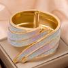 Open Cuff Shiny Hand Jewelry Fashionable Metal Cuff Bangles Angel Wings Cuff Bracelet  Girls