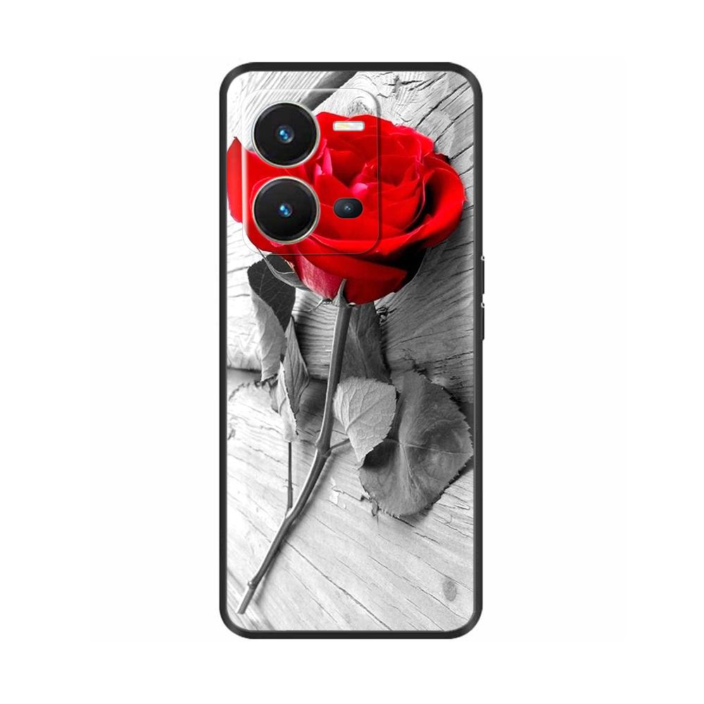 Cute Silicon Phone Case For Vivo X80 Lite 5G Case 2022 Black Silicone Soft TPU Back Cover for vivo X80 Lite X80Lite Bumper Capas