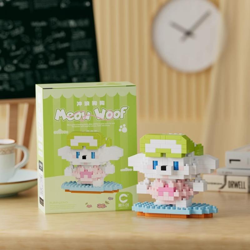 Fun Meowland Cartoon Cute Animal Dolls Puppies And Cats Children'S Educational Building Blocks Toys Leisure Stress Relief Gifts