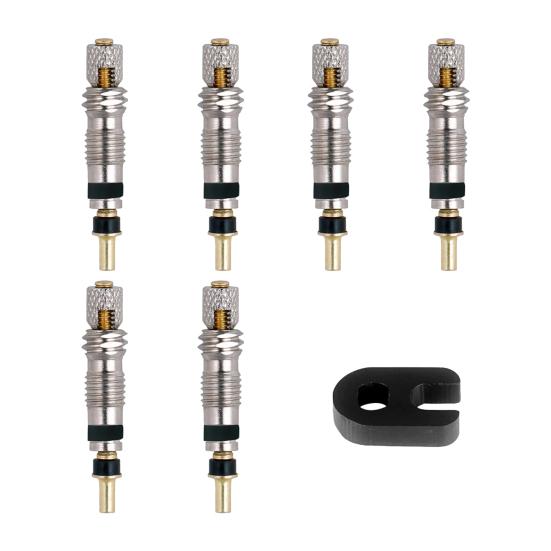 Valve Core No Leakage Bike Replacement Metal Tubeless Bike Valve Core for Road