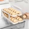 Egg Storage Automatic Rolling Storage Egg Box Double-layer Slide Anti Drop Kitchen Refrigerator Side Door Kitchen Storage