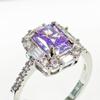 Gessen Jewelry Роскошное прямоугольное кольцо с инкрустацией бриллиантами