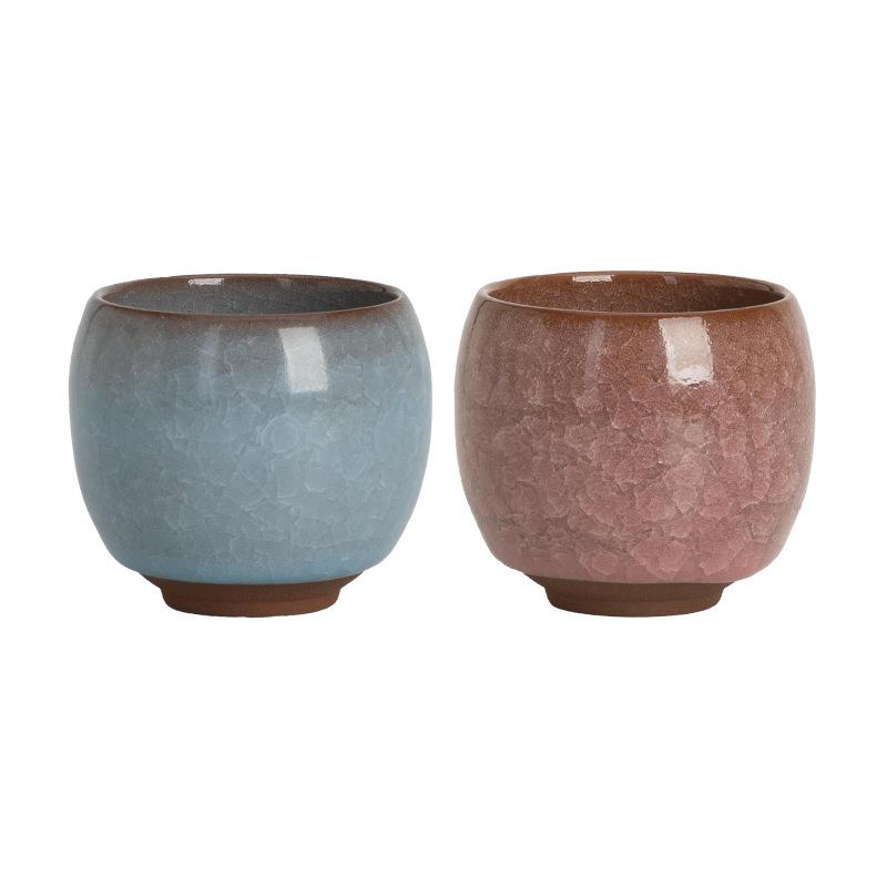 1 шт. треснутая средняя чашка драконье яйцо чайная чашка керамический чайный сервиз чайная чашка глазурь с ледяной трещиной гостевая чашка чашка для кунг-фу парный набор