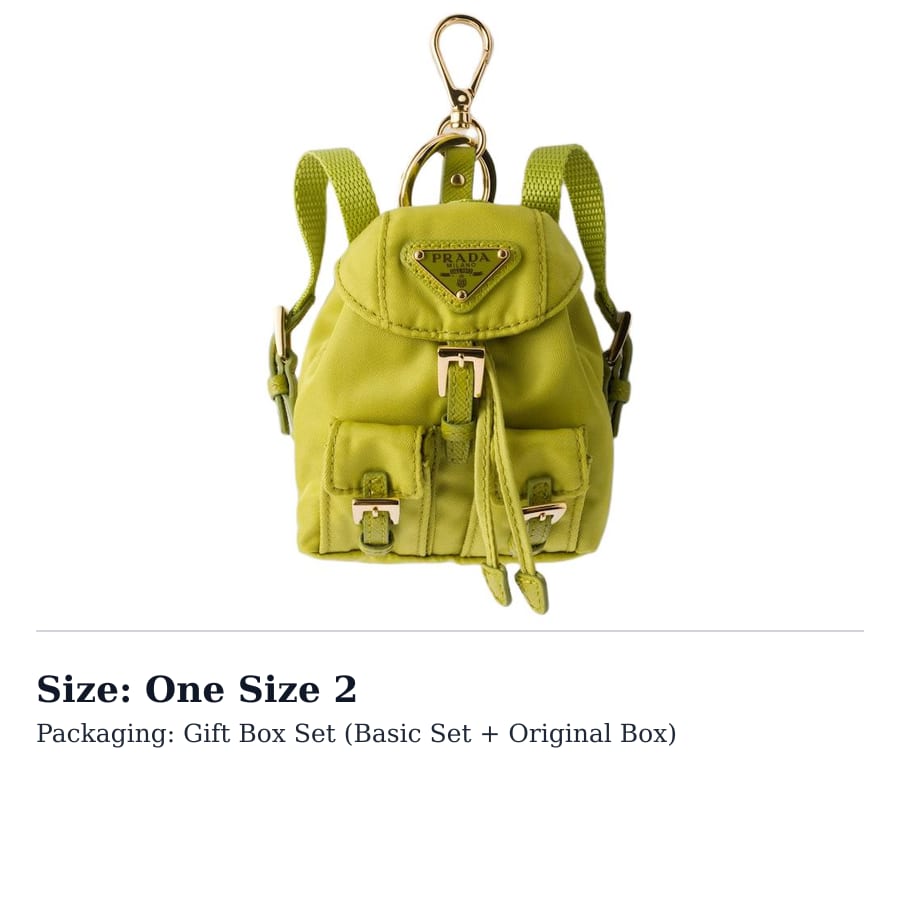 PRADA Recycled Polyamide Bag Accessory Unisex Fern Green 1TT205-2DMK-F0EBR