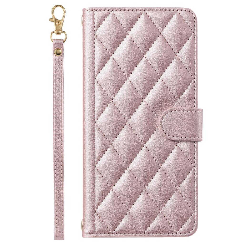 For Xiaomi Redmi Note 8,Poco M3,Redmi 10X 4G,Redmi Note 9 Pro,Note 11,Note 12,K50,K60...PU Leather Diamond Checkered Pattern Wallet Handbag Case Cover