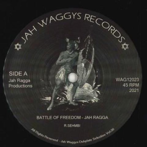 12-дюймовая пластинка JAH RAGGA - Битва за свободу; (Куплет I); (Vers WAG12023 Jah Waggy's 2021 UK Регги, Ска и Даб