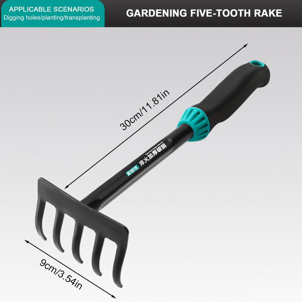 4 шт. Садовые совки Ручной инструмент Маленький набор посадочных лопаток Тепличная лопатка для пересадки цветов Копающий грабли Для походного снаряжения