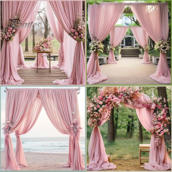Свадебная арка драпировка занавес драпировка церемония приема подвесное украшение вуаль морской фон декор для банкетов, помолвок, вечеринок