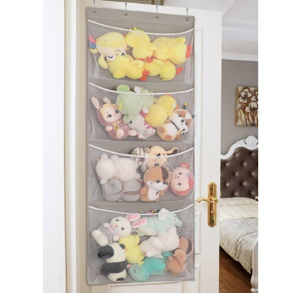 Large Size Doll Display Mesh Hanging Bag New Toy Organizer  Children's Room