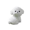 Realistic Cute White Dog Statue Cartoon Cartoon Dog Ornaments Resin Dog Statue  Home Decoration