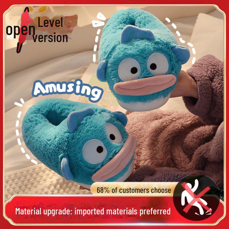 Уютные пушистые хлопковые тапочки: Нескользящий, теплый бархат, для пар - идеально подходит для осени/зимы