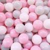 100Pcs/Set Colorful Pit Ball 3 Colors Thickened PE Crush Proof BPA Phthalate Free Safe Indoor Outdoor Baby Toddler Kids Round Ocean Ball Pool Toy Kit