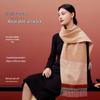 Hengyuanxiang Women's 100% Cashmere Jacquard Scarf