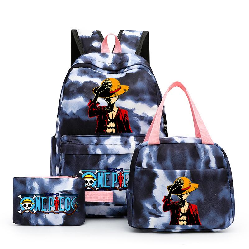 3 шт./компл. аниме цельный рюкзак с ланч-боксом пенал для школьников рюкзак для мальчиков и девочек мужчин и женщин дорожная сумка Mochila Rucksak
