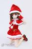MDD Compatible Christmas Cape Cloak Red White Collar Velvet Material 40cm Doll BJD Doll Clothes [Petite Marie] 1/3 [Petite Marie] [No.0205]