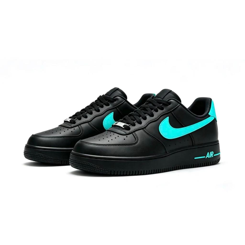Nike Nike Air Force 1 Нескользящие Износостойкие Низкие Кеды для Скейтборда Унисекс Черно-синие CW2288-001(Команда1098-)