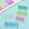 50PCS Zinc Zinc Alloy Metal Paper Clips Creative Binder Clamps Mini Bookmark Clip  Office