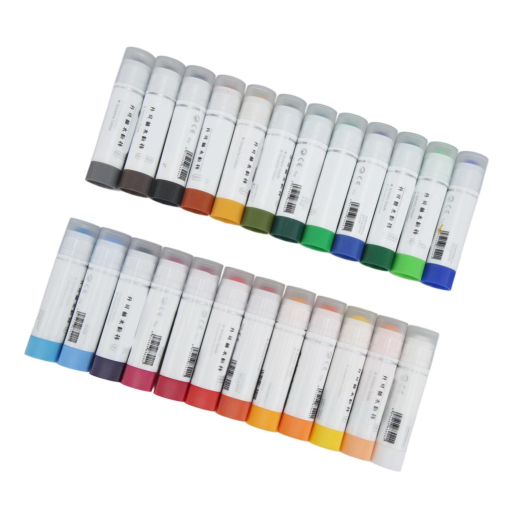 Палочки для рисования Paint Smoothly Bright Colors 24 Colors Graffiti Sticks для граффити Dry Wet Painting