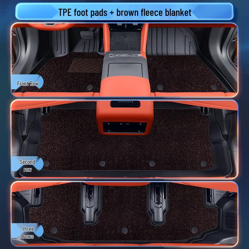 BYD Tang L 2025 Коврики в салон Аксессуары для интерьера TPE