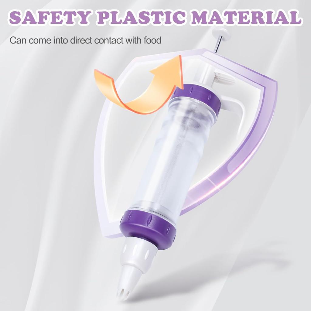 Набор шприцов для украшения десертов, дозатор для глазури, профессиональный декоратор десертов с 7 насадками для подачи глазури для украшения выпечки.