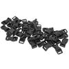 40 Pcs 17mm Side Release Buckles Plastic Flat Buckles Durable Mini Buckles  Pet Belt
