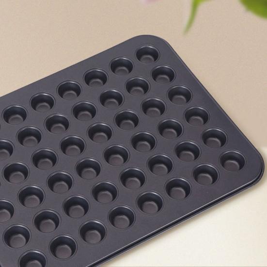 48 полостей, форма для кексов, антипригарная, легко снимается, можно мыть в посудомоечной машине, безопасная, из углеродистой стали, для кексов, мини-форма для выпечки торта, кухонные принадлежности