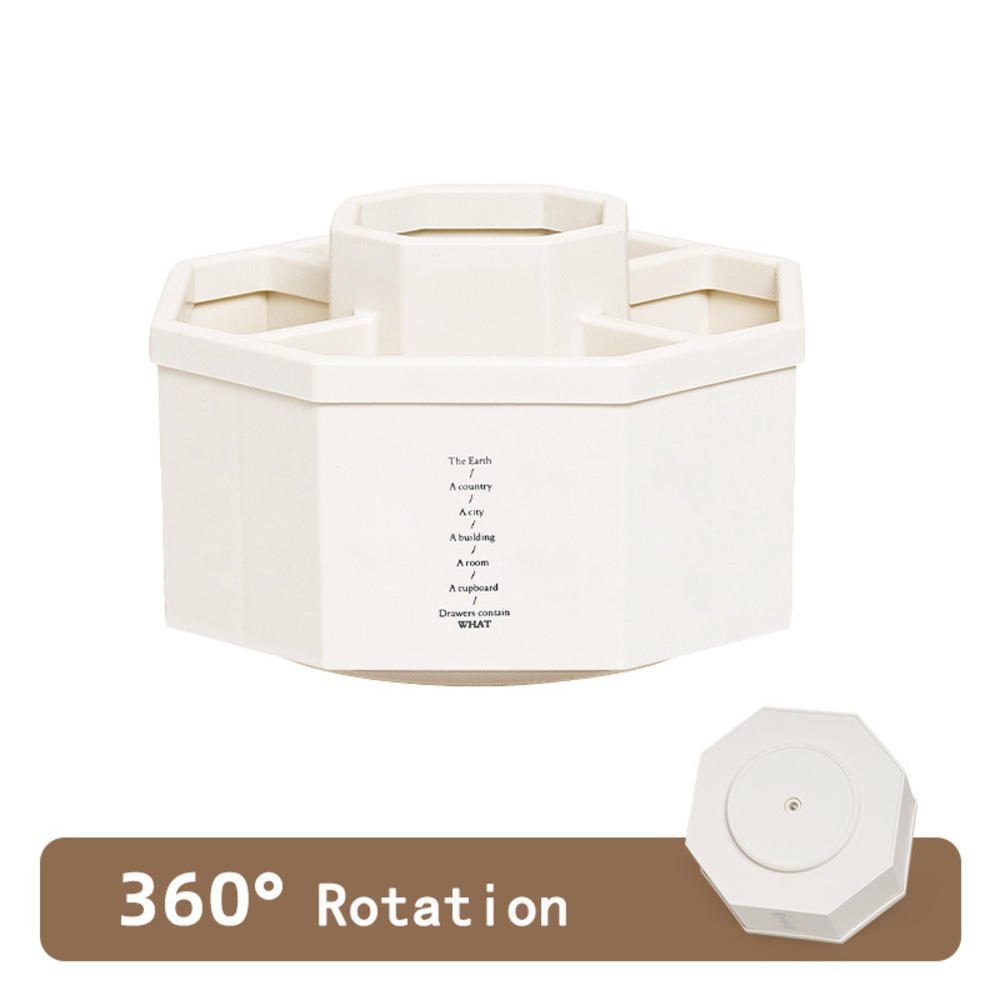 Вращающийся на 360 градусов держатель для ручек, большая емкость, пенал для ручек, пластиковый канцелярский стол, органайзер, коробка, подставка для кистей для макияжа