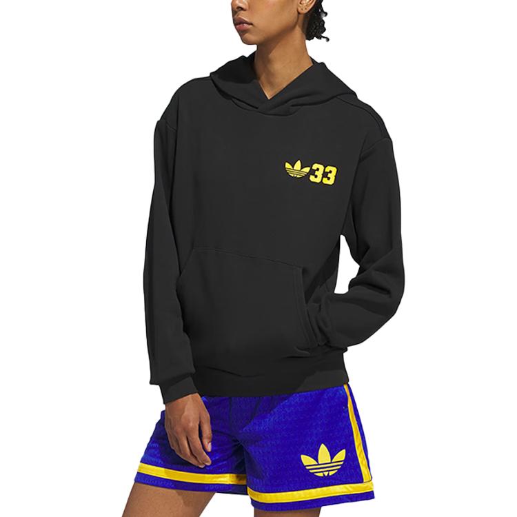 adidas Толстовка Originals Унисекс Черный/Солнечно-желтый JD5193