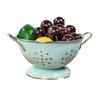 Rust-proof Enamel Coated Fruit Basket Carbon Steel Vegetable Strainer  Countertop