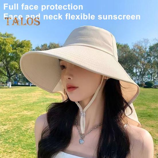 Женская шляпа от солнца с большими полями, солнцезащитный дизайн, дышащая шляпа с защитой от ультрафиолета, однотонная, регулируемая, с завязками, шляпа для чая на открытом воздухе