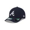 [New Era] 9FORTY M-CROWN Snapback Atlanta Braves MLB ON-FIELD AUTHENTIC PLAYER REPLICA SNAPBACK CAP NAVY ATLANTA BRAVES 940MC Cap [Used]